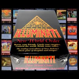 for Illuminati 1995 Edition English Version Board Game Cards 110pcs Fun Party Game Novel Peripheral Collection Card Holiday Gift