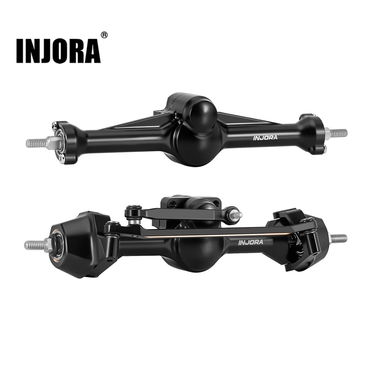 INJORA +3mm Planet Axles with Brass Steering Knuckles for 1/30 Axial SCX30
