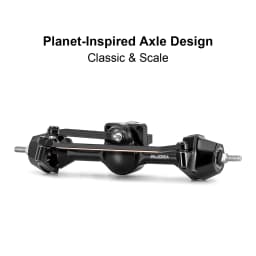 INJORA +3mm Planet Axles with Brass Steering Knuckles for 1/30 Axial SCX30