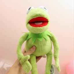 Cartoon Kermit The Frog Plush Toys Adjustable Cute Anime Things Stuffed Animals Dolls Kawaii Decor Children Birthday Xmas Gifts