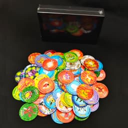 Lote De Tazos Pokemon Collection 92pcs Holograma 3d Tasos Collector Childhood Memory Rare Pikachu Milkcaps Round Chaps Pogs Card