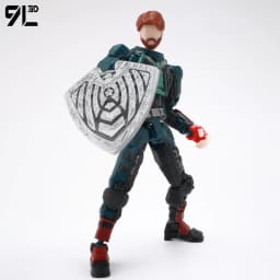 9L3D American Comics Super Soldier Action FigureMultiāJoint Movable Tabletop Decoration Toys Tiant T13 Dummy13 Collectors Model