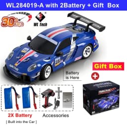 Oike Radio Remote Control Drift Racing WLtoys 284191 284019-A 1/28 RC Drifting Car 4WD 30KM/H High Speed Vehicle Model Mini Gift