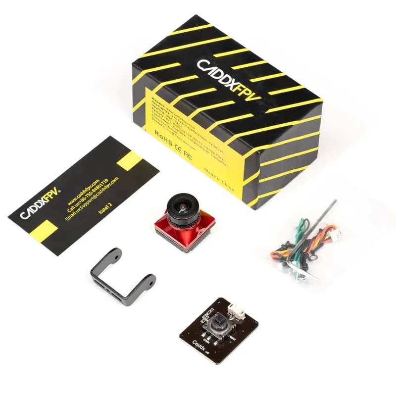 Caddx Ratel 2 V2 FPV Camera Ratel2 2.1mm Lens 16:9/4:3 NTSC/PAL Switchable 19*19mm Super WDR for FPV Racing Drone