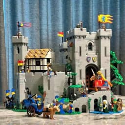 2026 New Model Lion Castle Building Block Toys New Year Birthday Building Blocks