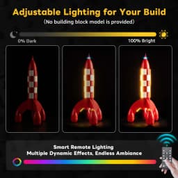 Kyglaring LED Light Kit Suitable for Lego 21367 Tintin® Moon Rocket Building Blocks Decorative Lamp Not Include Lego Building