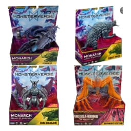 Playmates MonsterVerse Monarch Legacy of Monsters Ion Dragon Posable Articulated Monster Action Figure Gifts Collect Ornament
