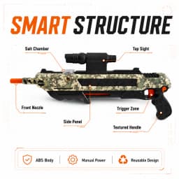 Salt Gun Upgraded Version Accurately Aims At Flies and Mosquitoes Simulation Toy New Shooting Game Plastic