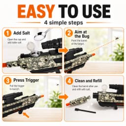 Salt Gun Upgraded Version Accurately Aims At Flies and Mosquitoes Simulation Toy New Shooting Game Plastic
