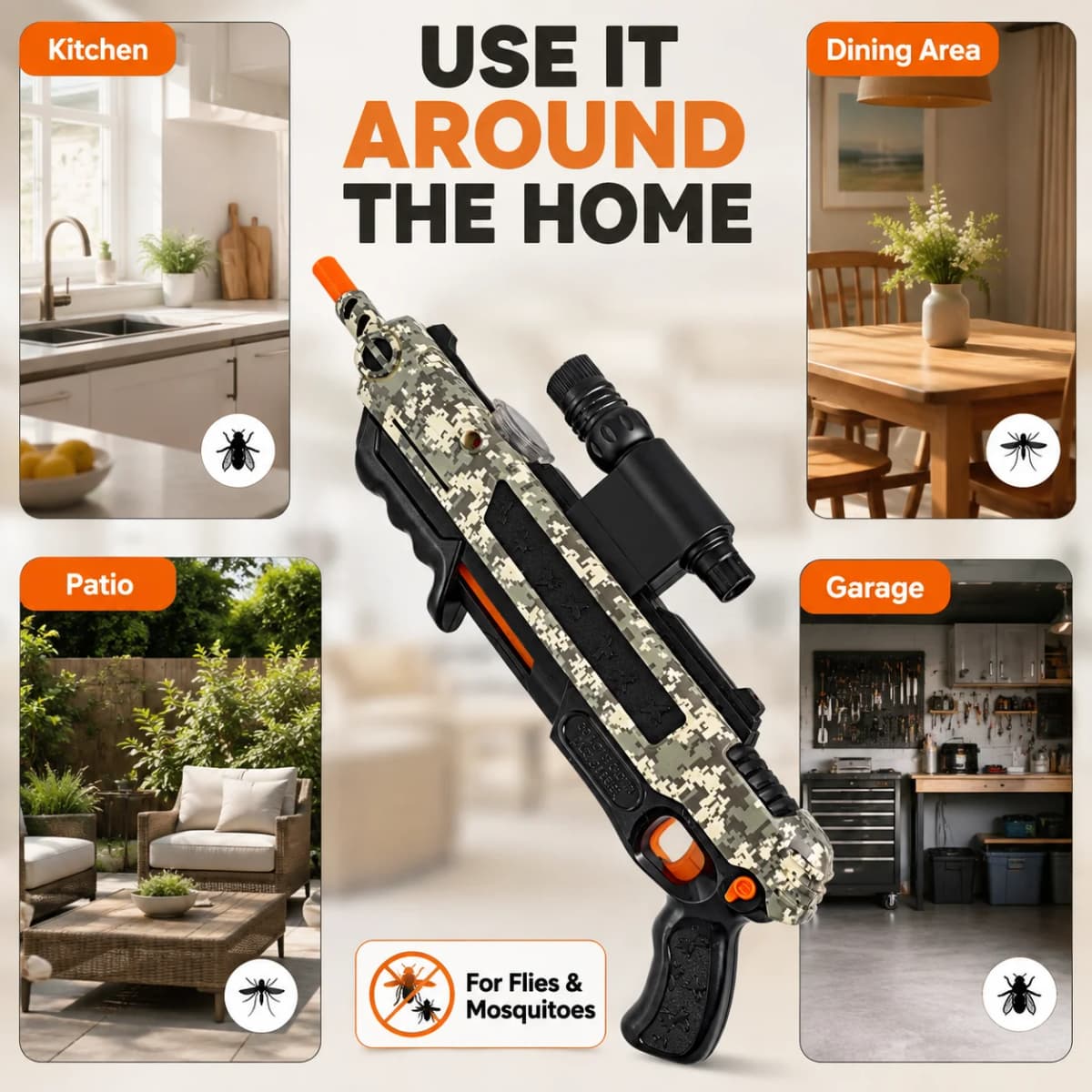 Salt Gun Upgraded Version Accurately Aims At Flies and Mosquitoes Simulation Toy New Shooting Game Plastic