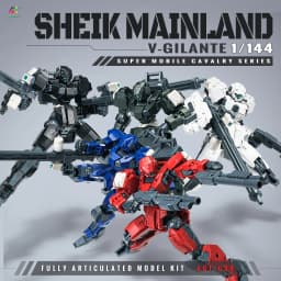 Sheik Mainland AGF-098 V-Gilante 1/144 Scale Super Mobile Cavalry Series Assembly Mecha Model Kit Collectible Decoration Gifts