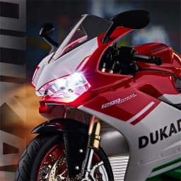 Key Start 1:9 1199 Panigale Alloy Sports Motorcycle Model Diecast Track Racing Motorcycle Model With Spray Sound Light Kids Toys