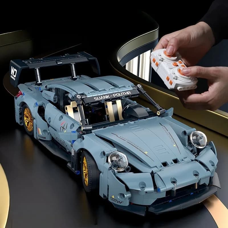 Technical Racing Sport Car Model Building Blocks technic adults 1:14 DIY Supercar Brick Puzzle Toys Kid Adult Gift(1200+granule)