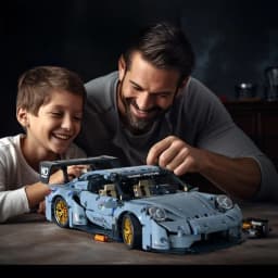 Technical Racing Sport Car Model Building Blocks technic adults 1:14 DIY Supercar Brick Puzzle Toys Kid Adult Gift(1200+granule)