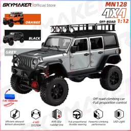 MN128 1/12 RC Car 4WD Jeep Model 2.4G Remote Control LED Light 4X4 Off Road 4WD Climbing RC Truck Electric Toy Car Gift for Boy