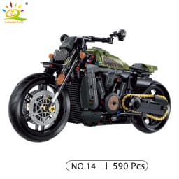HUIQIBAO High-tech Classic Motorbike Building Model Blocks Moto City Racer Bricks Toy for Kids Boy Children Adult MOC Car Set