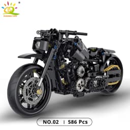 HUIQIBAO High-tech Classic Motorbike Building Model Blocks Moto City Racer Bricks Toy for Kids Boy Children Adult MOC Car Set
