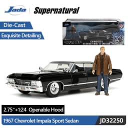 JADA Toys Supernatural 1967 Chevrolet Impala Sport Sedan 1:24 Scale Die-Cast Model JD32250