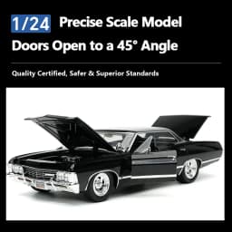 JADA Toys Supernatural 1967 Chevrolet Impala Sport Sedan 1:24 Scale Die-Cast Model JD32250