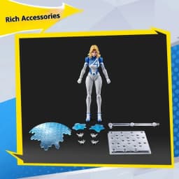 Blokees New Rivals Jeff The Land Shark Invisible Woman Assembly Model Kit Collectible Movable Replaceable Parts For Adult Fan