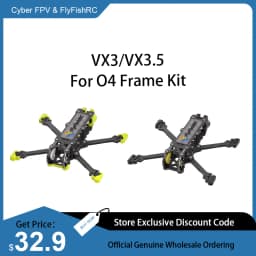 FlyFishRC Volador VX3 VX3.5 O4 FPV Frame 3inch 3.5inch Compatible with DJI O4 Air Unit For FPV RC Freestyle Quadcopter Kit