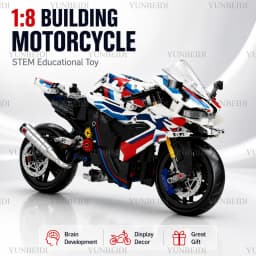 1:8 Motorcycle Building Set Toy - Children's Gift - Super Motorcycle Model Kit - Racing Car Assembly Toy - Children's Gift