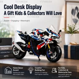 1:8 Motorcycle Building Set Toy - Children's Gift - Super Motorcycle Model Kit - Racing Car Assembly Toy - Children's Gift