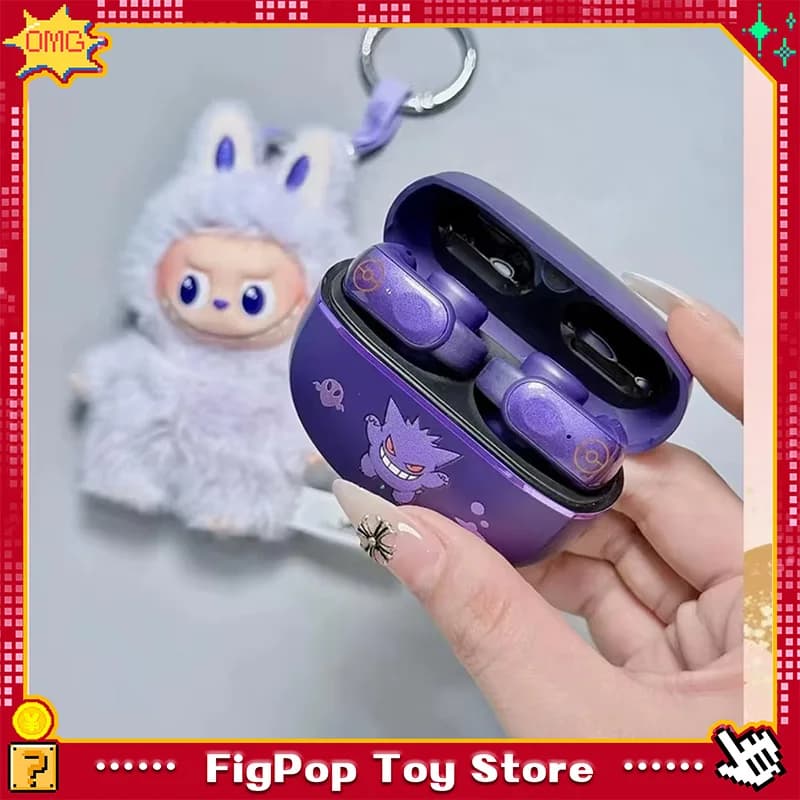 Gengar Bluetooth Casque Oreille Pince Hifi Stéréo Sans Fil Jeu Sport Écouteurs Longue Durée De Vie De La Batterie Cadeau