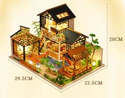 DIY Big Doll House Wooden Miniature Furniture Dollhouse Handmade Case Model Assembly Toys for Children Girls Birthday Gifts 2014