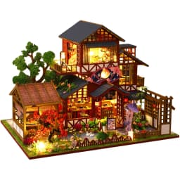 DIY Big Doll House Wooden Miniature Furniture Dollhouse Handmade Case Model Assembly Toys for Children Girls Birthday Gifts 2014