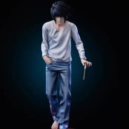 Anime Figure Death Note L Lawliet Gk Statue Interchangeable Arms Standing Collectible Desktop Ornament Gift For Adult Anime Fans