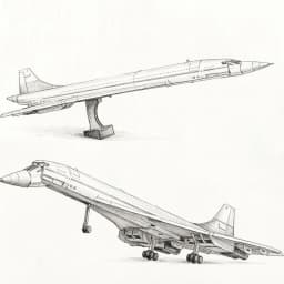 IN Stock Large Concorde Aircraft 2083Pcs Building Blocks Puzzle Assembly Model Home Decor Toys For Adults Birthday Gifts