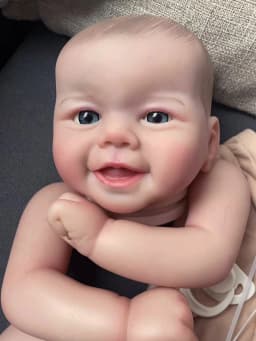 Emmy Reborn Doll Kit 19inch Soft Lifelike 3D Skin Multiple Layers Painting Doll Parts Visible Veins With Hand Draw Hair