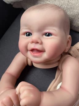 Emmy Reborn Doll Kit 19inch Soft Lifelike 3D Skin Multiple Layers Painting Doll Parts Visible Veins With Hand Draw Hair
