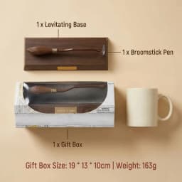 Magnetic Levitating Nimbus 2000 Broom Pen, Floating Ballpoint Pen Desk Decor Toy Gift for Wizard Fans Adults Teens