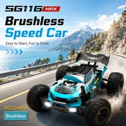 ZNLYRION SG116MAX PRO 4WD RC Car 1:16 Brushless 80KM/H High Speed Off-Road Monster Truck 2.4GHz Remote Control Car with LED Light for Kids Adults