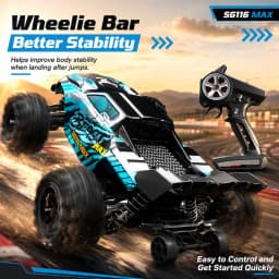 ZNLYRION SG116MAX PRO 4WD RC Car 1:16 Brushless 80KM/H High Speed Off-Road Monster Truck 2.4GHz Remote Control Car with LED Light for Kids Adults
