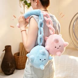 Kawaii Flail Mace Plush Toy Cartoon Cute Meteor Hammer Stuffed Doll Medieval Flail Plush Prop Morning Star Mace Creative Gifts