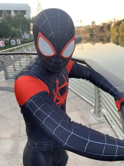 Halloween Role‑Play Bodysuit Hero Inspired Full Jumpsuit Stretchy Cosplay Outfit For Party Performance