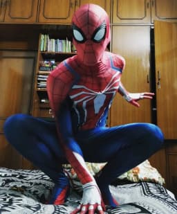Halloween Role‑Play Bodysuit Hero Inspired Full Jumpsuit Stretchy Cosplay Outfit For Party Performance