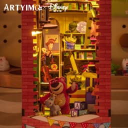 MU Toy Story Bookend 3D Metal Puzzle DIY Assembly Kit, Brain Teaser, Office Decor, Birthday Christmas Halloween Gift,