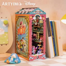 MU Toy Story Bookend 3D Metal Puzzle DIY Assembly Kit, Brain Teaser, Office Decor, Birthday Christmas Halloween Gift,