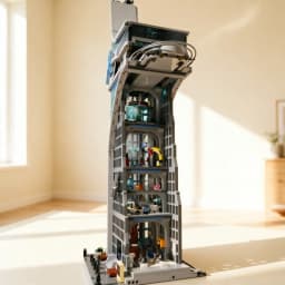 Hot Sale Blue Tower 5201pcs Building Blocks with 31figures Assembly Model Bricks Toys for Adult