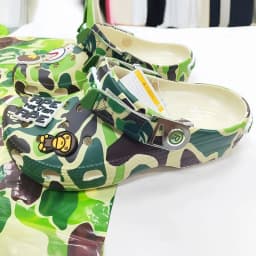 Camouflage-style Couple's Sandals Casual Ankle-Wrap Eva Flip Flops Shoes Outdoor Beach Holey Shoes Cartoon Slippers Men Sandals