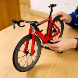 1015Pcs MOC Road Cycling Bike Building Blocks Set, DIY Assembled Bricks Model, Stylish Desktop Ornament, Collectible Display