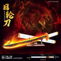 Samurai Sword Building Blocks Ninja Blade Katana Japanese Anime Butterfly Nichirin Knife Bricks MOC Children Toys for Adult Gift