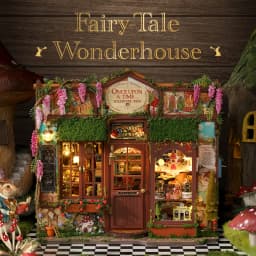 Micro house doll house kit 3D puzzle assembly building model DIY handmade toy set, room bedroom decoration wooden crafts Christm