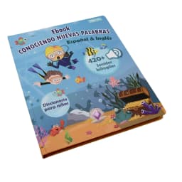 Montessori Spanish English Language Learning Machine Electronic Reading Books Toddler Baby Educational Toys Multifunction Ebook
