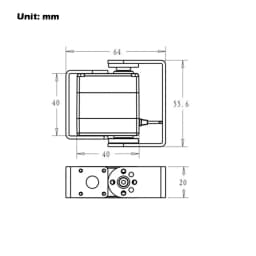 RDS3225 25KG Robot Digital Servo High Torque Full Metal Gear IP66 Waterproof U Mounting Bracket for DIY Robotic 180/270 Degree