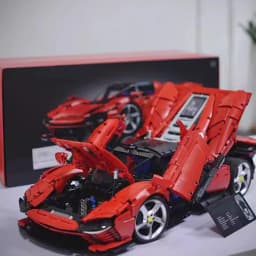 New 3778PCS MOC Technical Red SP3 Supercar Building Blocks Set Collectible Display Assembly Model Toy Birthday Gifts for Adults